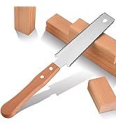 WEIMELTOY Small Woodworking Hand Saw - 6 Inch Flexible Blade, Double Edge TPI 17/11 Pull Saw for ...