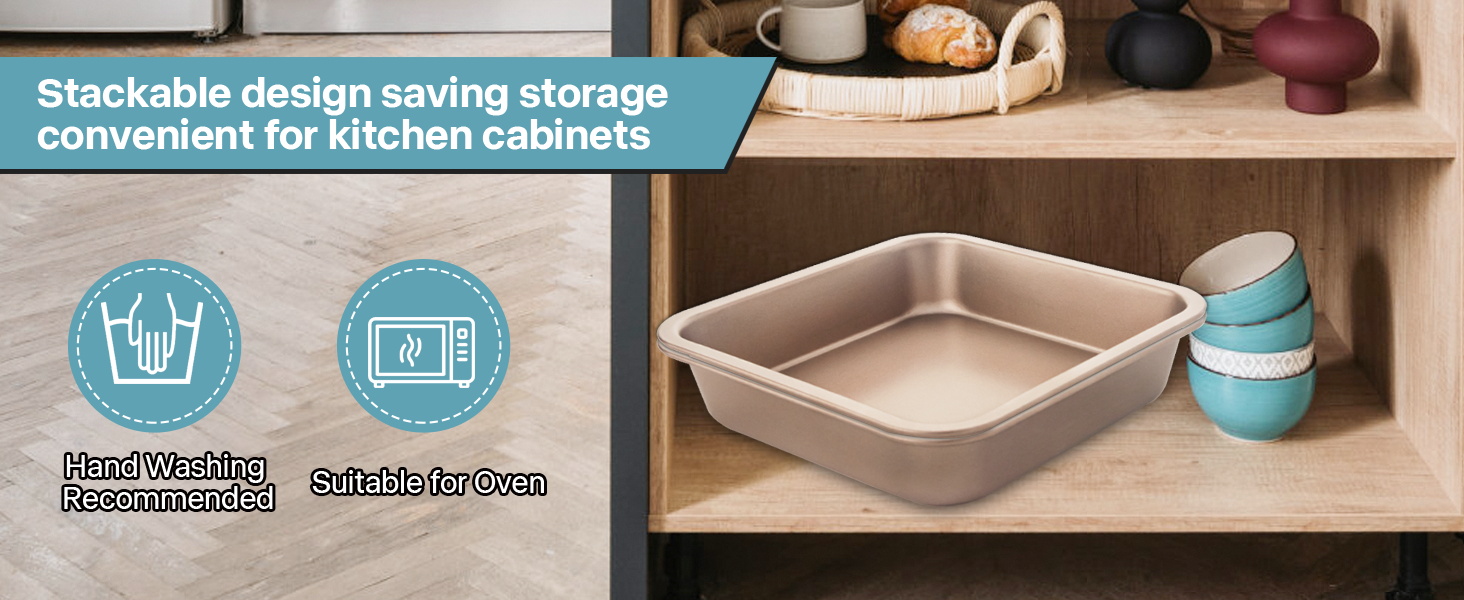 8×8 square cake pan