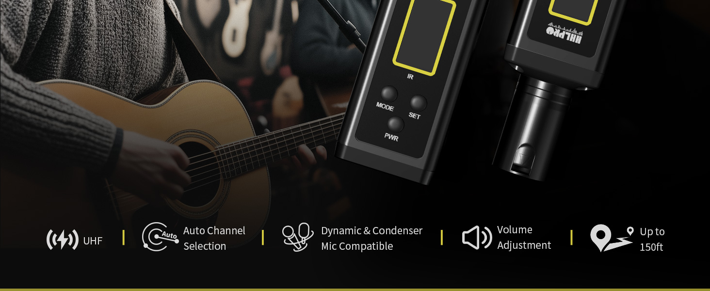 Wireless XLR Transmitter and Receiver