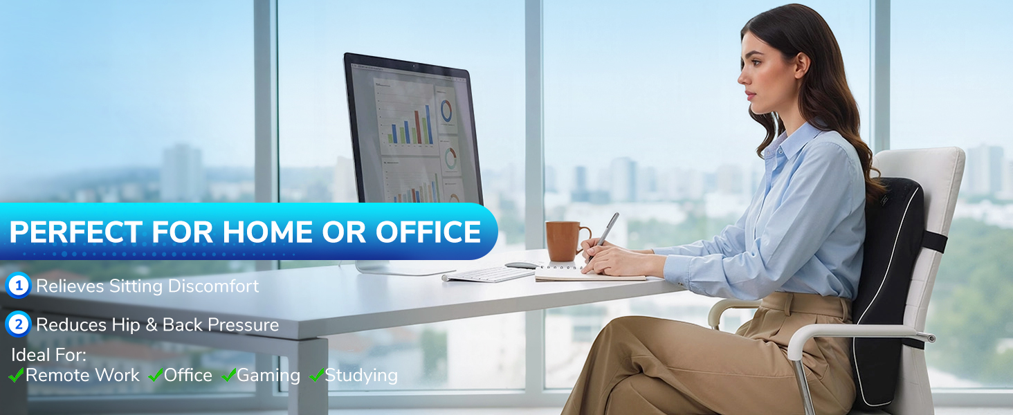 Lumbar Pillow with High Backrest