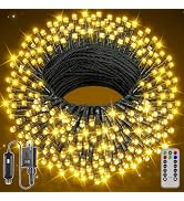 Ollny Christmas Tree Lights 800LED 262FT,Warm White, with Remote &amp; Timer | Plug-in Christmas Ligh...