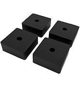 Rubber Anti-Vibration Pads &amp; Shock Absorbing Pads 4 Pack, 50×50×20 mm Thick Rubber Isolation Pads...