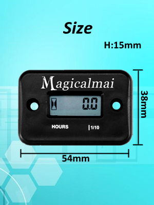 Waterproof Hour Meters for small engines dirtbike splitter dirt ski snowblower Outboard Motor