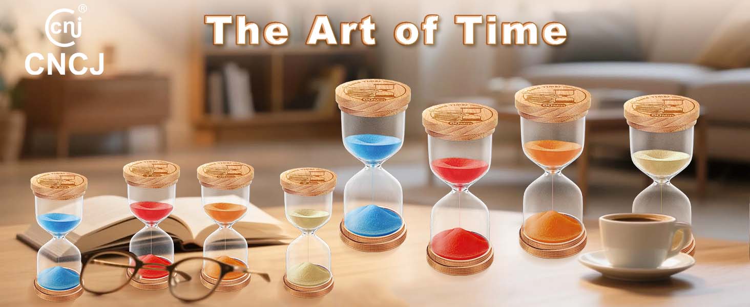 wooden hourglass sand timer