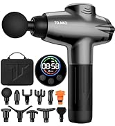 TOLOCO Massage Gun, Massage Gun Deep Tissue, Back Massage Gun for Pain Relief with 12 Heads, Perc...