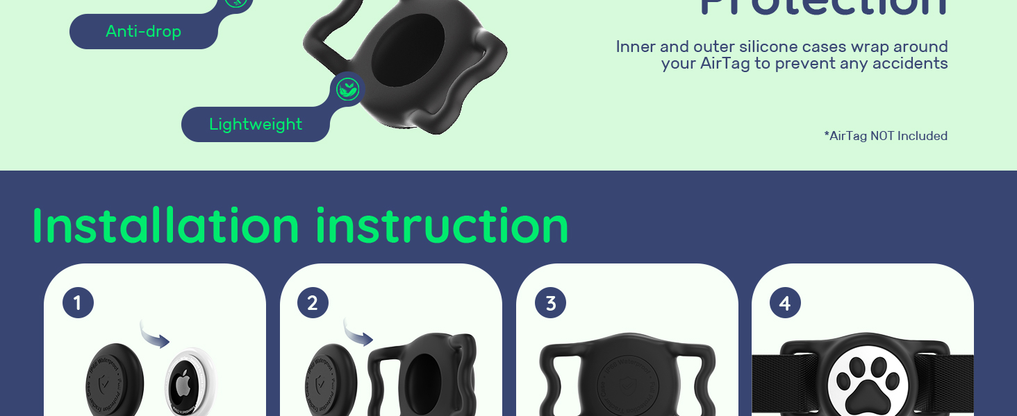 dog airtag holder