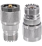 BOOBRIE UHF Male to Female Coax Connector PL259 to SO239 CB Radio Adapter RF Coaxial Cable Connec...