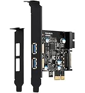 YBBOTT PCI E USB 3.0 Card PCI Express 1X 2 Ports with Internal 19 Pin USB 3.0 Connector Superspee...