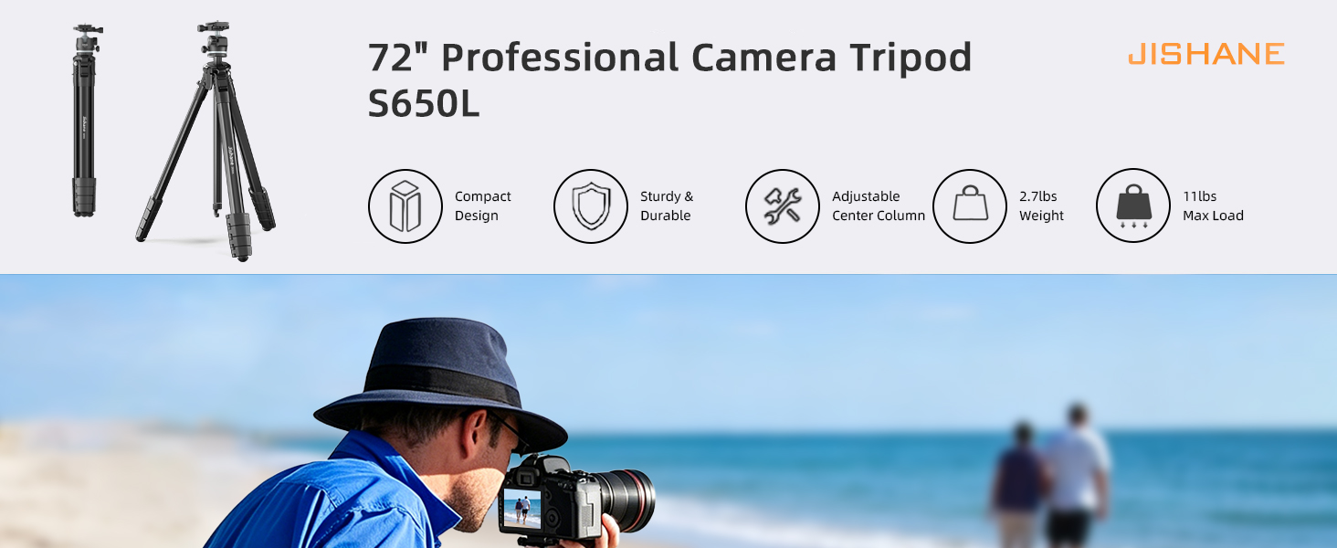 72&amp;#34; Professional Camera Tripod