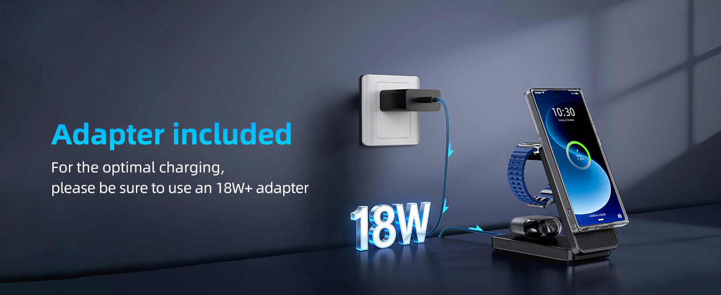 Use 18W Adapter