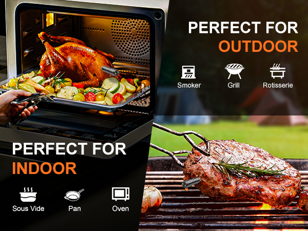 Plus Wireless Meat Thermometer Bluetooth with Probe for Grilling/Cooking