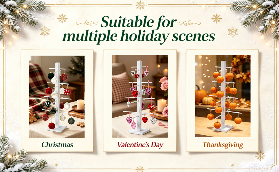 Christmas Ornament Display Tree Centerpieces for Tables