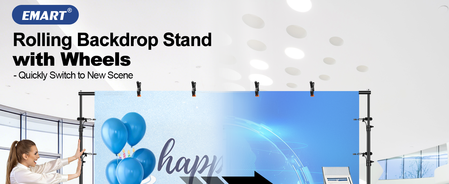 Rolling Backdrop Stand