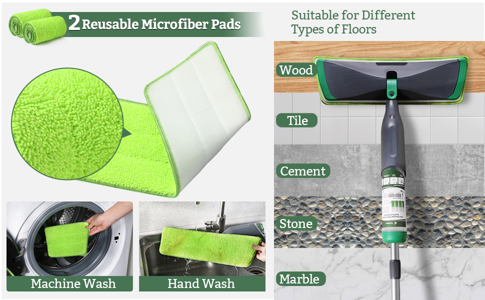 Spray Mop Set with 40ml bio-enzyme cleaner concentrate