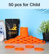 LVNRIDS 50 PCS Silicone Bracelets Wristbands for kid, Sports Rubber Elastic Wristband Bracelet fo...