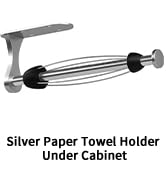 Silver Paper Towel Holder Under Cabinet