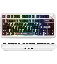 Womier Coiled Keyboard Cable - Detachable Aviator Coiled Cable White | Coiled Cable for Mechanical G...