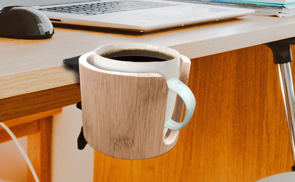 Wood Cup Holder for Desk