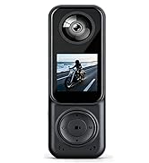 JYSECURE Pocket Camera 4K Output 64GB, WiFi Body Cameras with Audio and Video Recording, Dual Len...