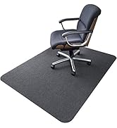 SALLOUS Large Office Chair Mat for Hard Floors, 63"x51" Multi-Purpose Low-Pile Desk Rug for Home,...