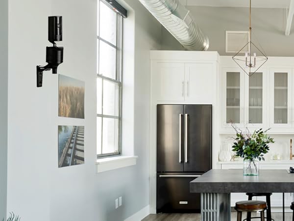 2 Pack Black Adjustable Wall Mount