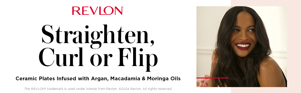 Straighten Curl or Flip infused with Argan, macadamia and moringa oils