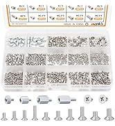 mankk 500PCS M.2 SSD Screw Kit M.2 Screw SSD Mounting Screws M.2 Standoff and Screw M.2 M2.5 M3 N...