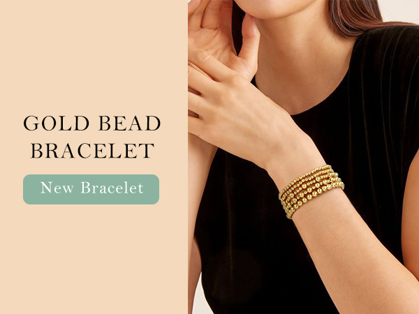gold beaded gold bracelet