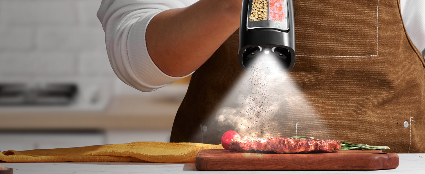 salt and pepper grinder set camping salt and pepper shakers with light