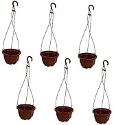 DOITOOL 6 Sets Chlorophytum Pot Succulents Planter pots Creative Flowerpot Railing planters Wall ...