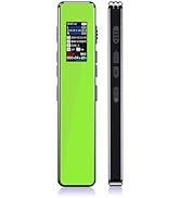 Digital Voice Recorder with Playback – 1536Kbps HD Lossless Recording, Voice Activated Recorder w...