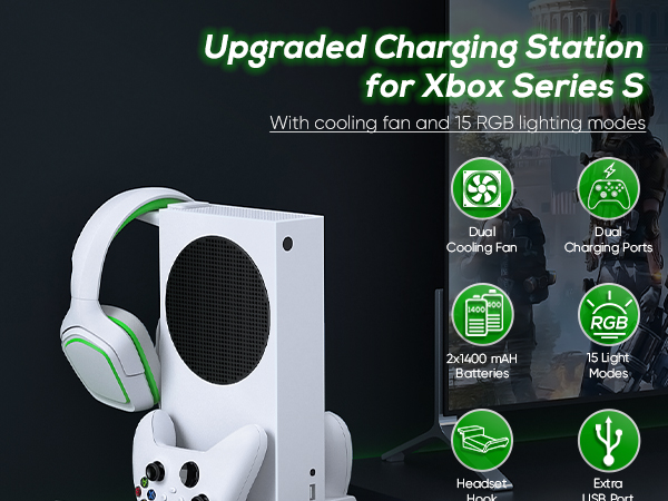 Upgraded Charging Station for Xbox Series S