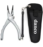 danco 7.5-inch Aluminum Fishing Pliers with Tungsten-Carbide Side Cutters - T6-6061 Aircraft Grad...
