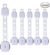 Fursafe&amp;Q Cabinet Locks Baby Proofing, Baby Drawer Safety Locks -Adhesive Child Safety Lock Strap...