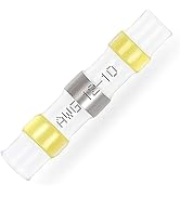 50PCS Yellow Solder Seal Wire Connectors AWG12-10,haisstronica Marine Grade Waterproof Solder Wir...