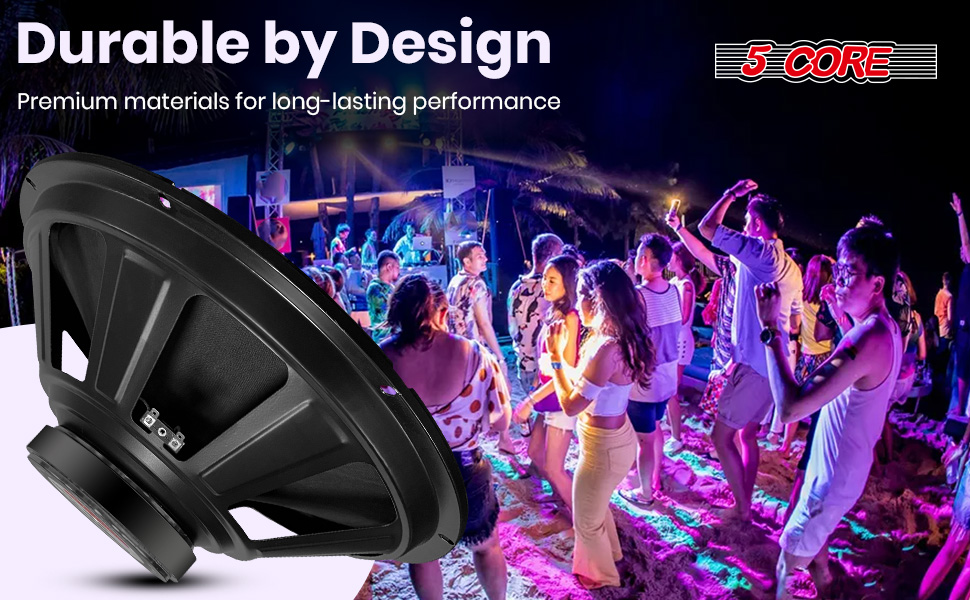 Product image 5 CORE 15 Inch Subwoofer Speaker 2000W Peak High Power Handling 250W