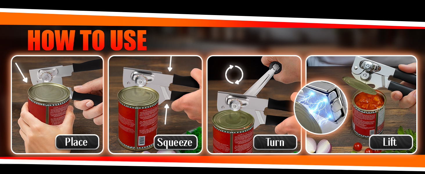 can opener smooth edge french manual rotary side cut cutting no sharp edges