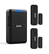 Wireless Door Chime, 600Ft Range 5 Adjustable Volume 2 Magnetic Door Alarm Sensor 1 Doorbell Plug...