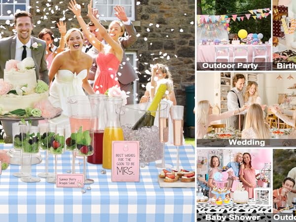wedding party tablecloth