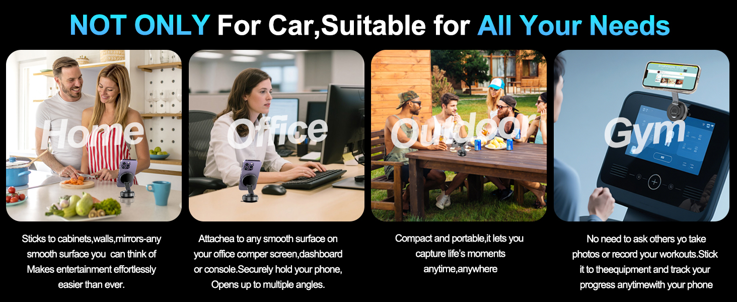 vacuum magnetic phone holder