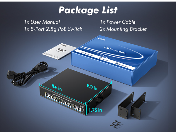 8-Port 2.5G PoE+ Switch