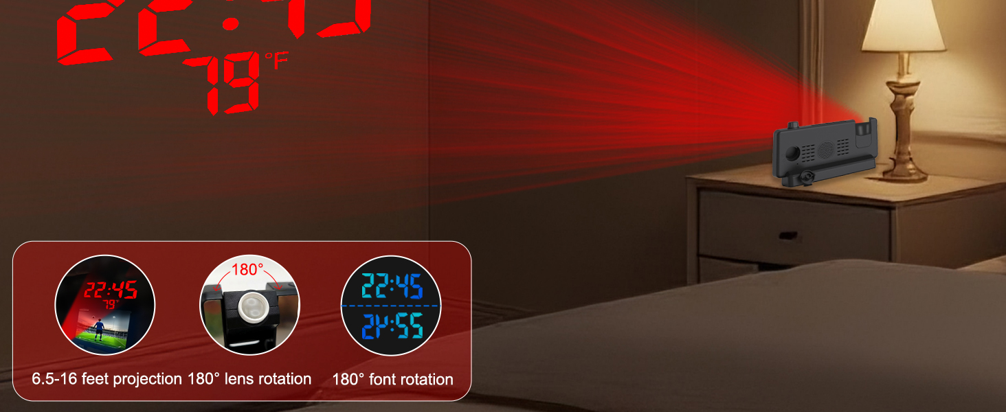 Projection Alarm Clocks