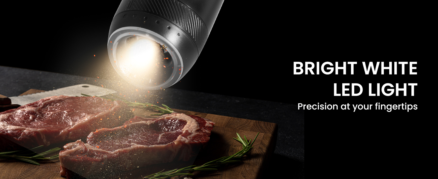 electric pepper and salt grinder gravity salt and pepper grinder auto salt and pepper grinder set