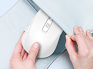 portable mouse white