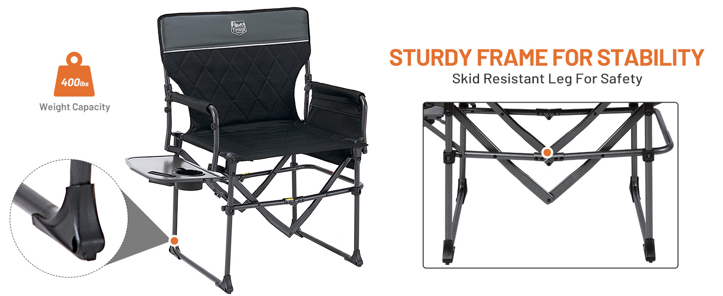 STURDY FRAME FOR STABILITY Skid Resistant Leg For Safety