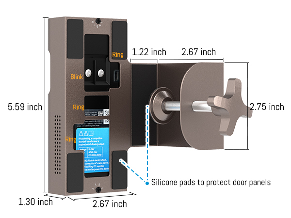 no drill ring doorbell mount