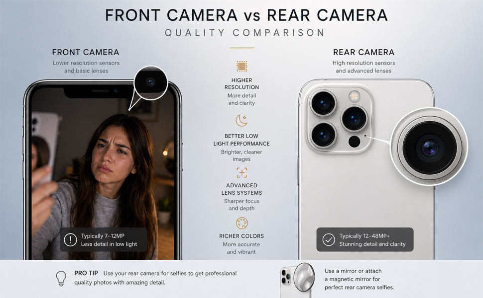 streaming selfie mirror phone