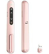 QUI Presentation Clicker for PowerPoint, RF 2.4GHz USB Wireless Presenter Remote with Volume Cont...