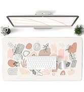 QIYI Large Mouse Pad for Desk, Computer Desk Mat for Keyboard and Mouse, Waterproof Leather Desk ...