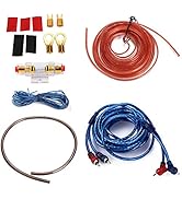 IZTOSS 1500W 8GA Car Audio Subwoofer Amplifier Installation Kit AMP Wiring Fuse Holder Wire Cable...